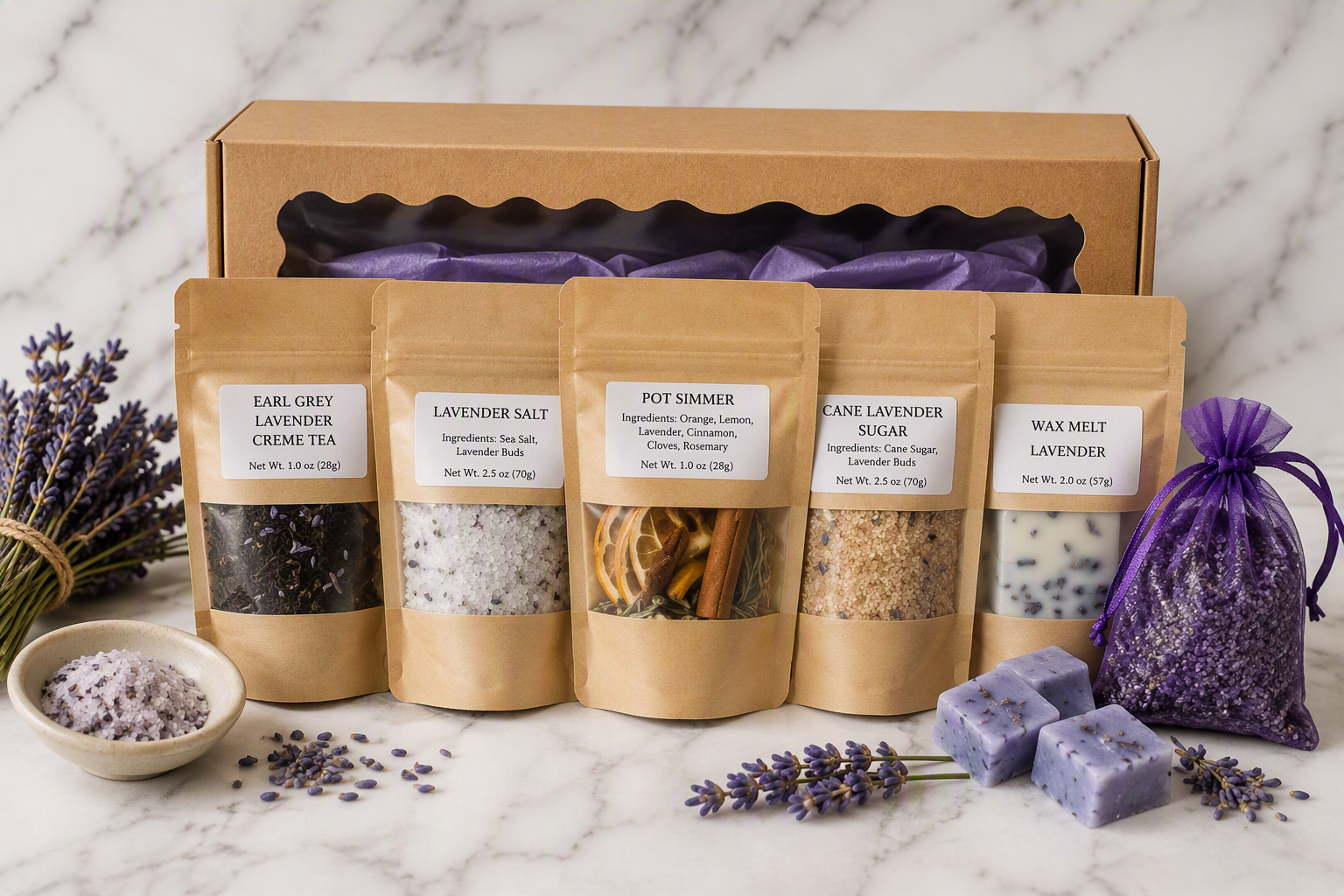Lavender Botanical Kitchen Collection