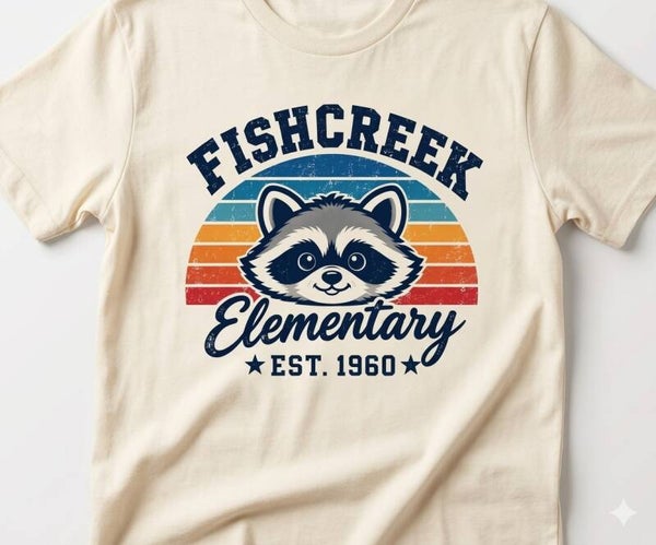 Retro Fishcreek Elementary Design