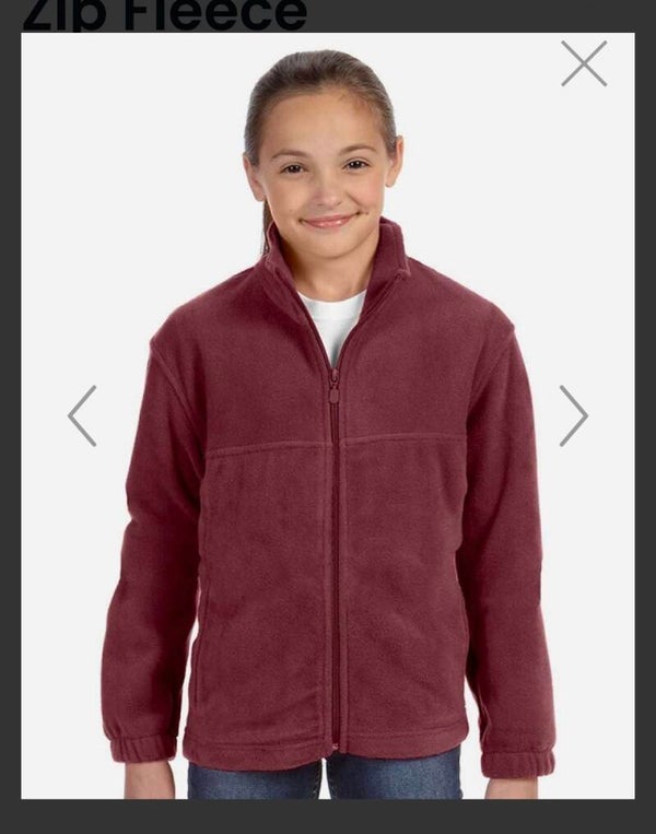 FULL ZIP FLEECE JACKET WITH STOW BULLDOGS LOGO *LIMITED QUANTITIES*