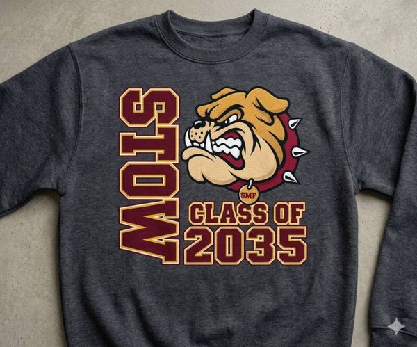 PERSONALIZED Stow Bulldogs Class of Design 015