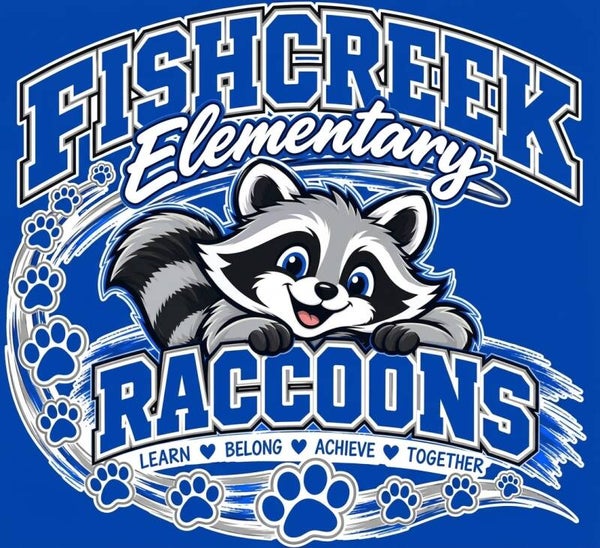 Fishcreek Elementary Raccoons Design 032