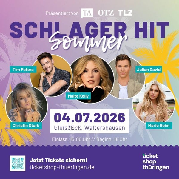 Schlager Hit Sommer: Maite Kelly, Christin Stark, Marie Reim, Tim Peters, J. David