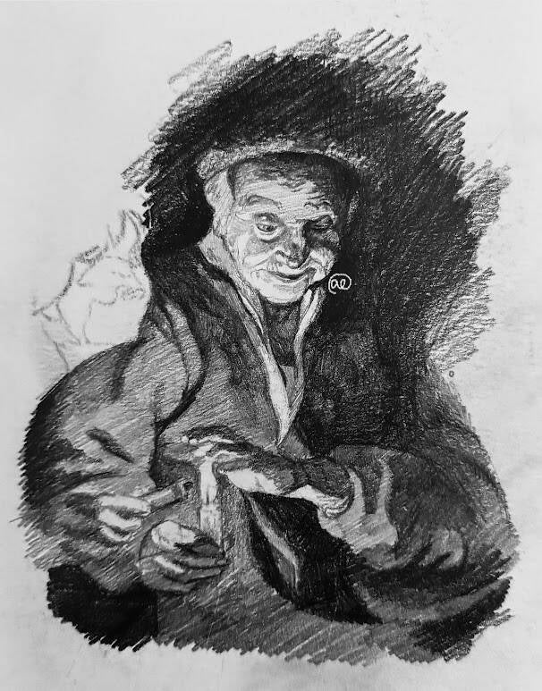 Value Study of Peter Paul Ruben's "Two Women Holding a Candle"
