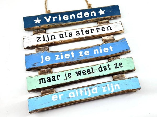 Tekstbord Vrienden