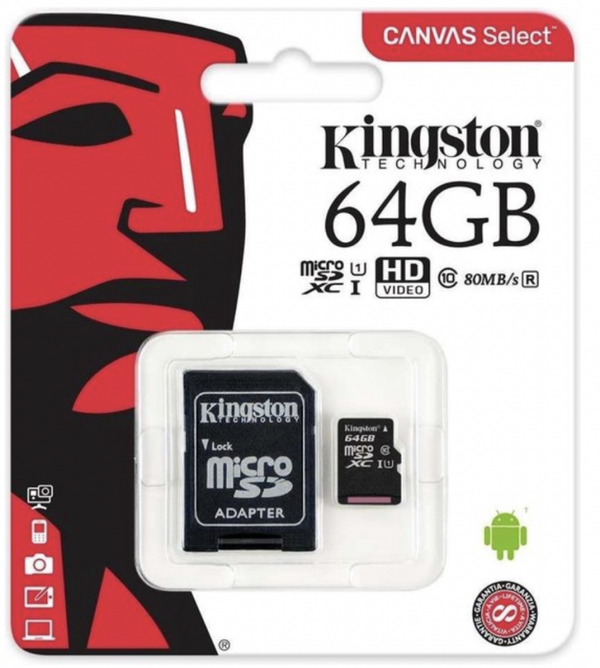 Micro SD kaart 64 GB