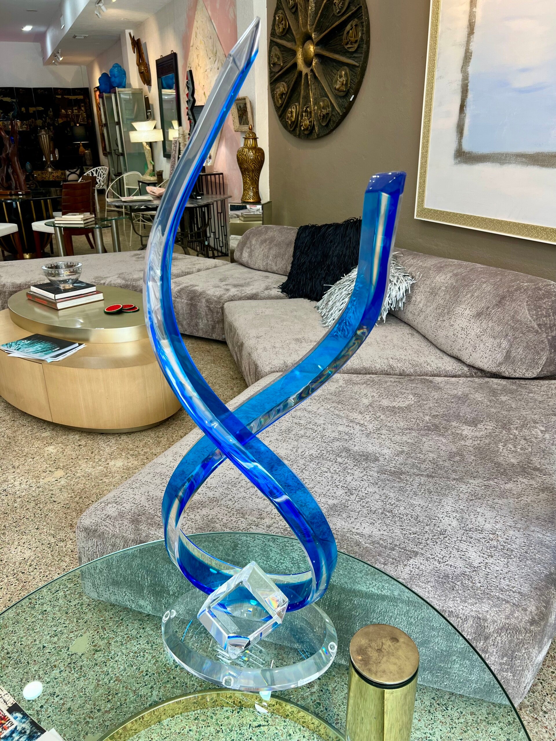 Ethereal Flow Acrylic Sculpture by M Muniz