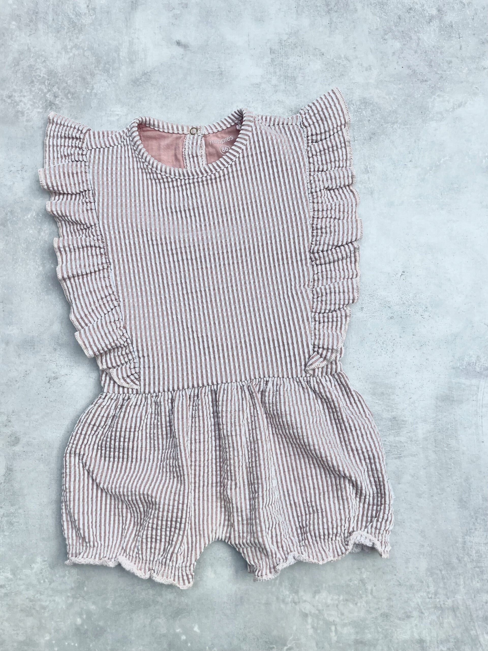 Noppies gestreept pakje - Maat 86