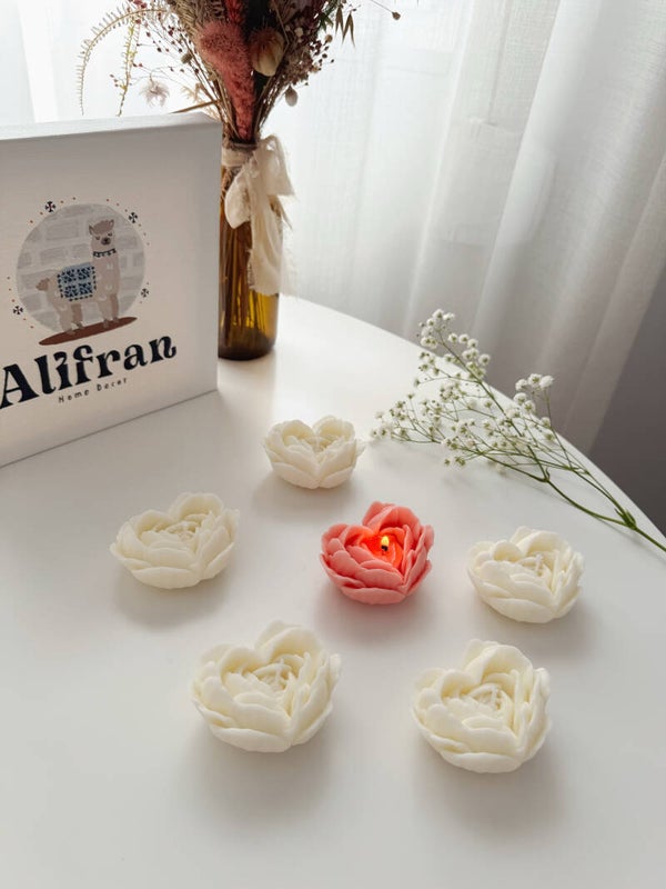 Vela coração FLORAL