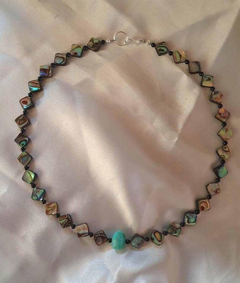 Abalone m. Amazonit