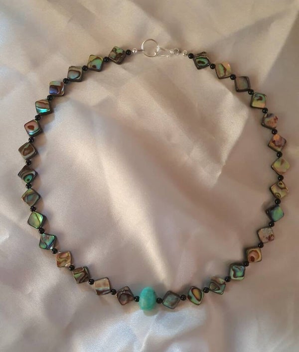 Abalone m. Amazonit