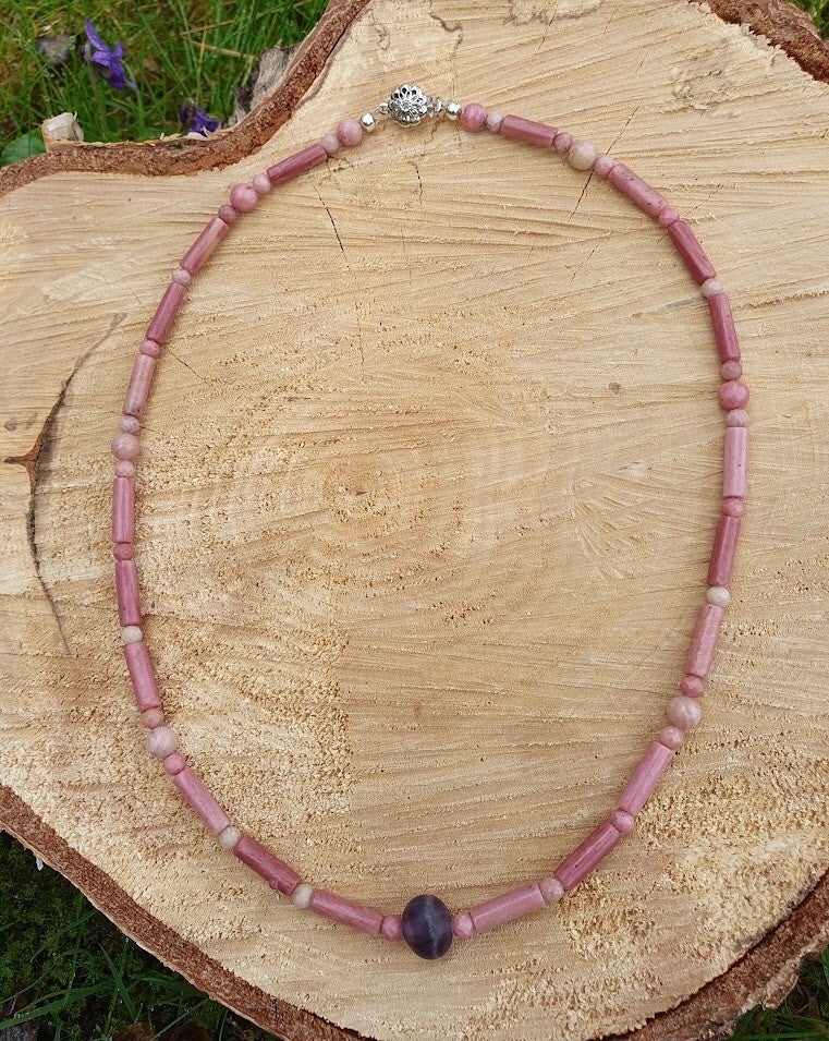 Rhodocrosit og Ametyst