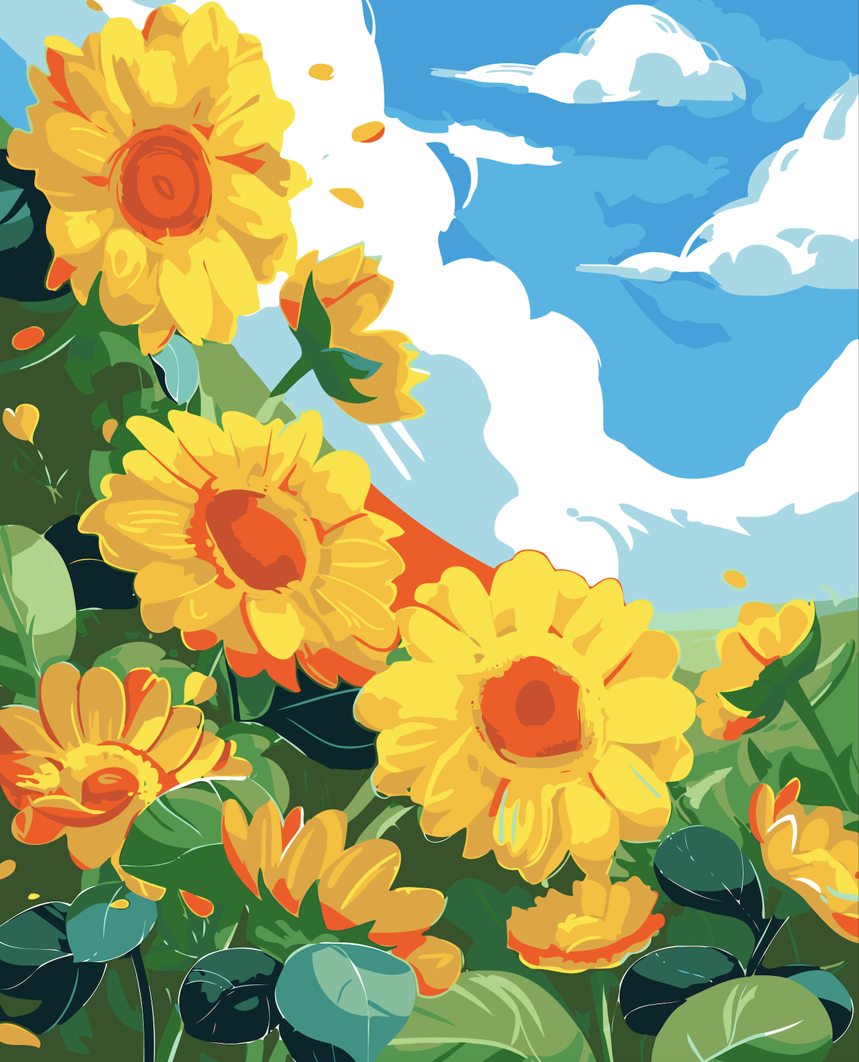 Sunny Bloom: Premium Sunflower Bouquet