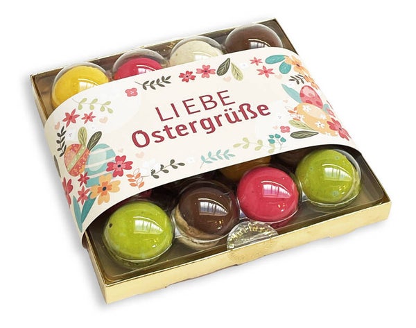 Macarons Geschenkbox 150g Liebe Ostergrüße