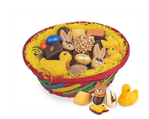 Osterkorb 600g Gebäck, Pralinen & Marzipan