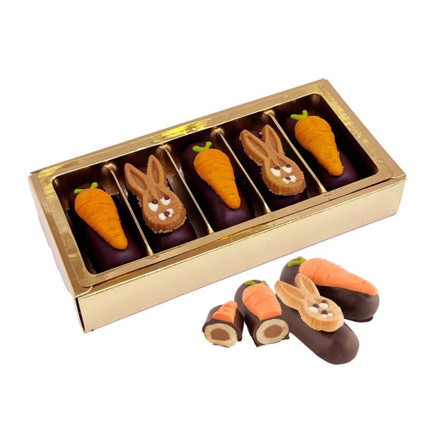 Marzipan Nougat Röllchen 150g Möhrenschmaus