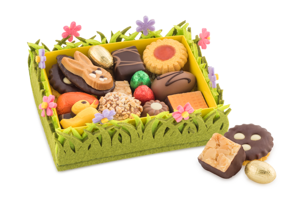 Ostergebäck 200g Filz Blumenkörbchen