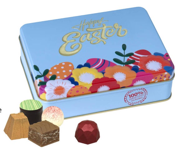 Pralinen & Trüffel Geschenkdose 75g Happy Easter