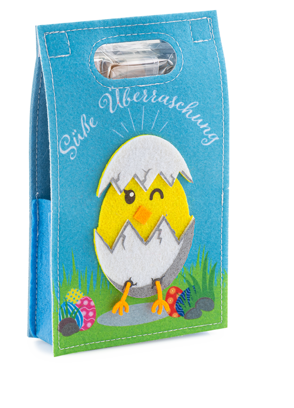 Ostergebäck Filztasche 125g Küken
