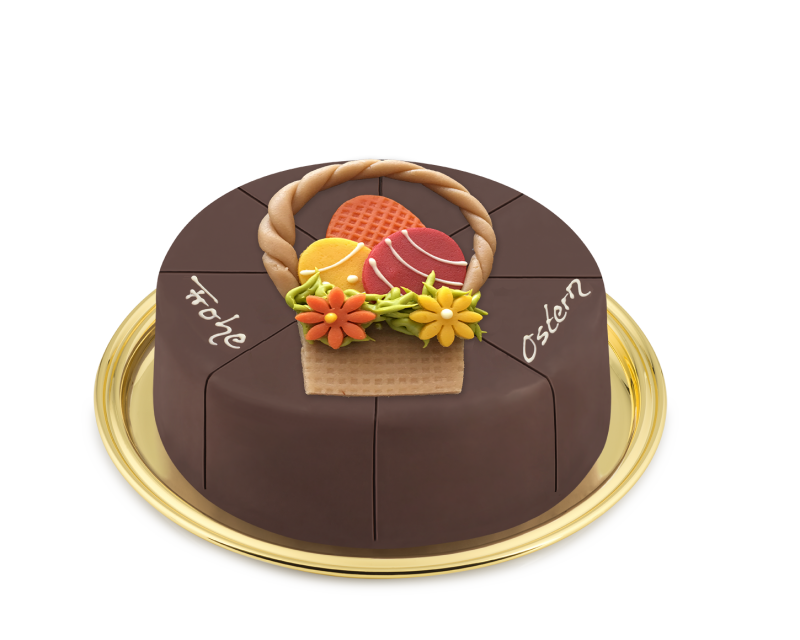 Konditoren-Kaffeehaustorte Wiener Art Osterkorb