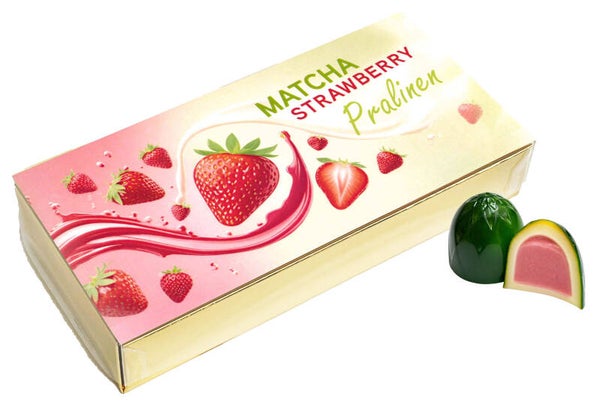Pralinen & Trüffel Matcha & Erdbeer 75g