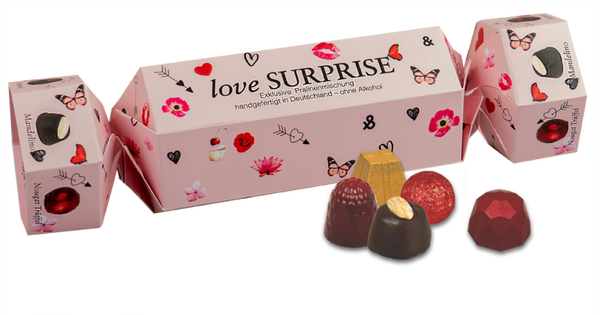 Pralinen & Trüffel Geschenkbox 75g Love Surprise