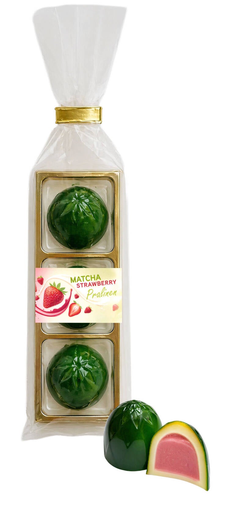 Pralinenstange Matcha & Erdbeer 37,5g