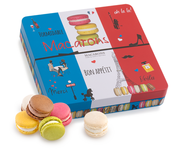 Macarons Geschenkdose 150g Paris Tricolore