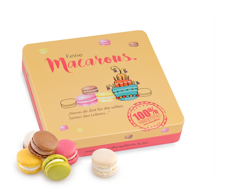 Präsentdose Feine Macarons - 12,21€/Stück