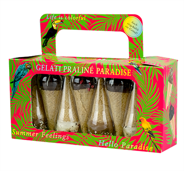 Gelati Pralinés 135g Tasche Paradise