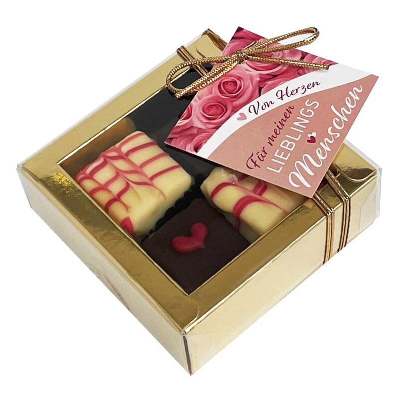 Petit Fours Geschenkbox 70g Lieblingsmensch