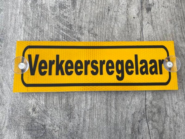 Zuignap Foam volledig reflecterend Verkeerregelaar.