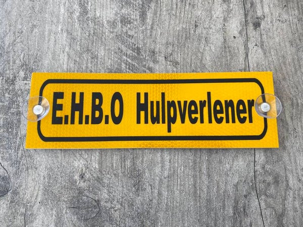 Zuignap Foam volledig reflecterend E.H.B.O Hulpverlener.