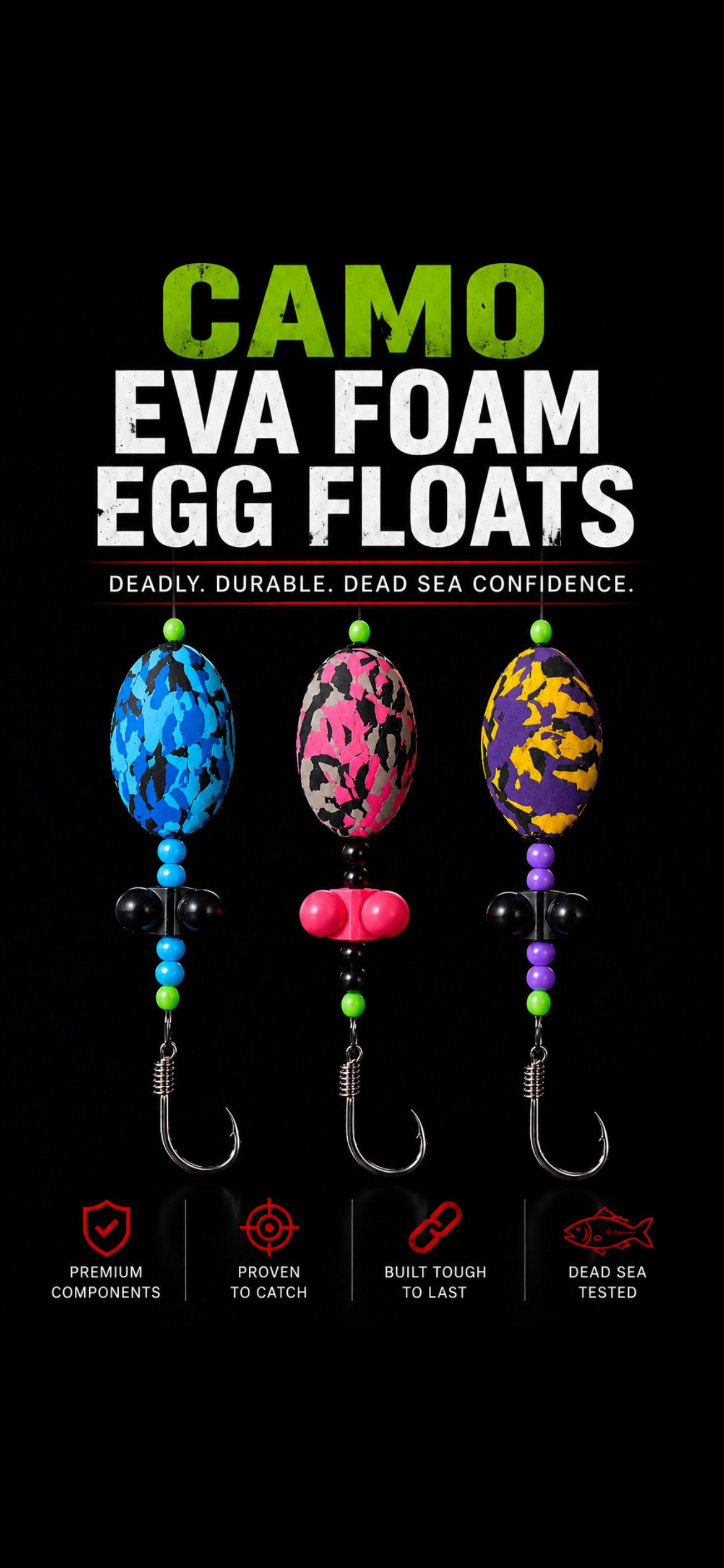 CAMO EVA FOAM EGG FLOATS