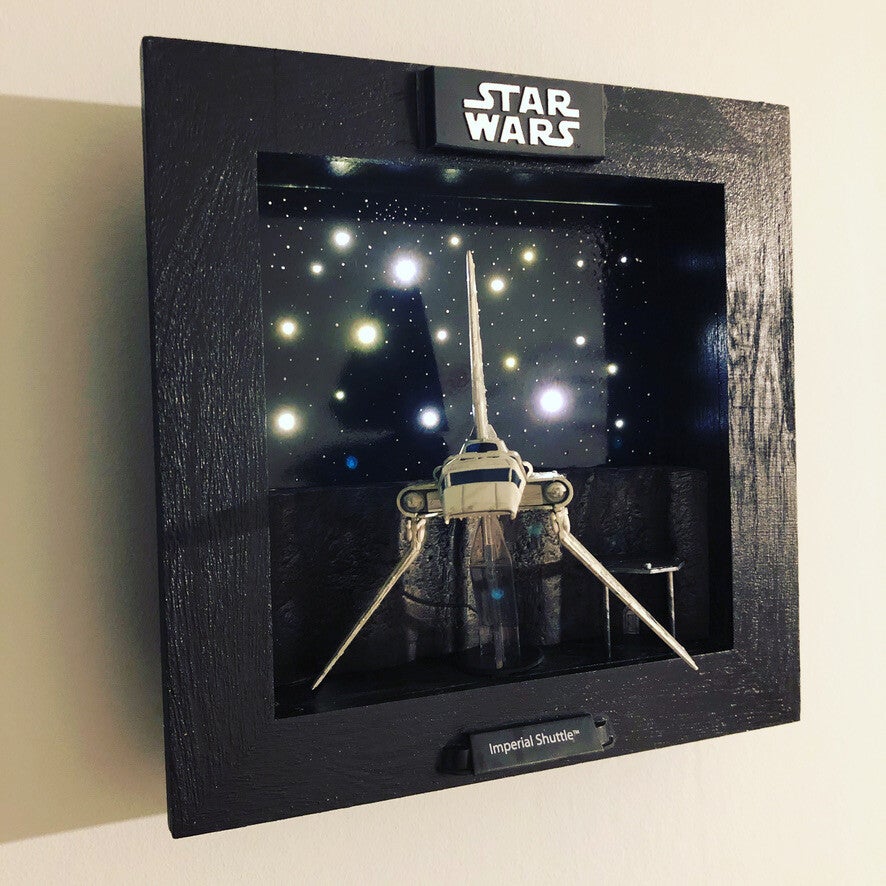 Diorama mural de la navette impériale - Star Wars