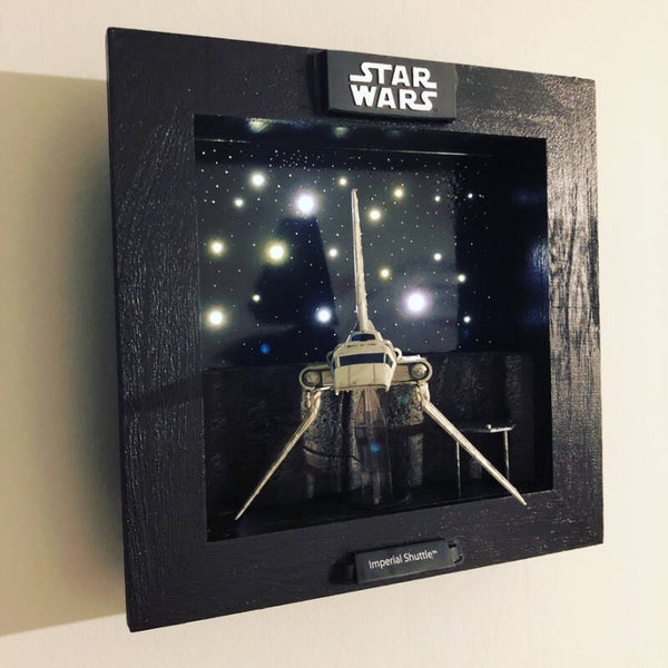 Diorama mural de la navette impériale - Star Wars