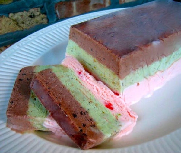 Spumoni Ice Cream Slice