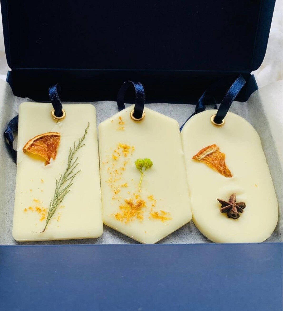 Æske med 3 solide hjemmedufte Citrus Zest