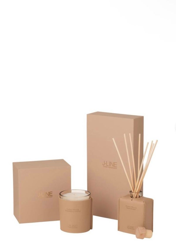 J -Line Fragrance Oil + Sticks - Ocher Woods - Liter - Brown - 100