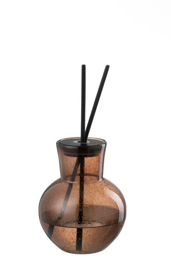 J -Line Fragrance Oil Vase Lid Li -ly Land - Glass - Brun