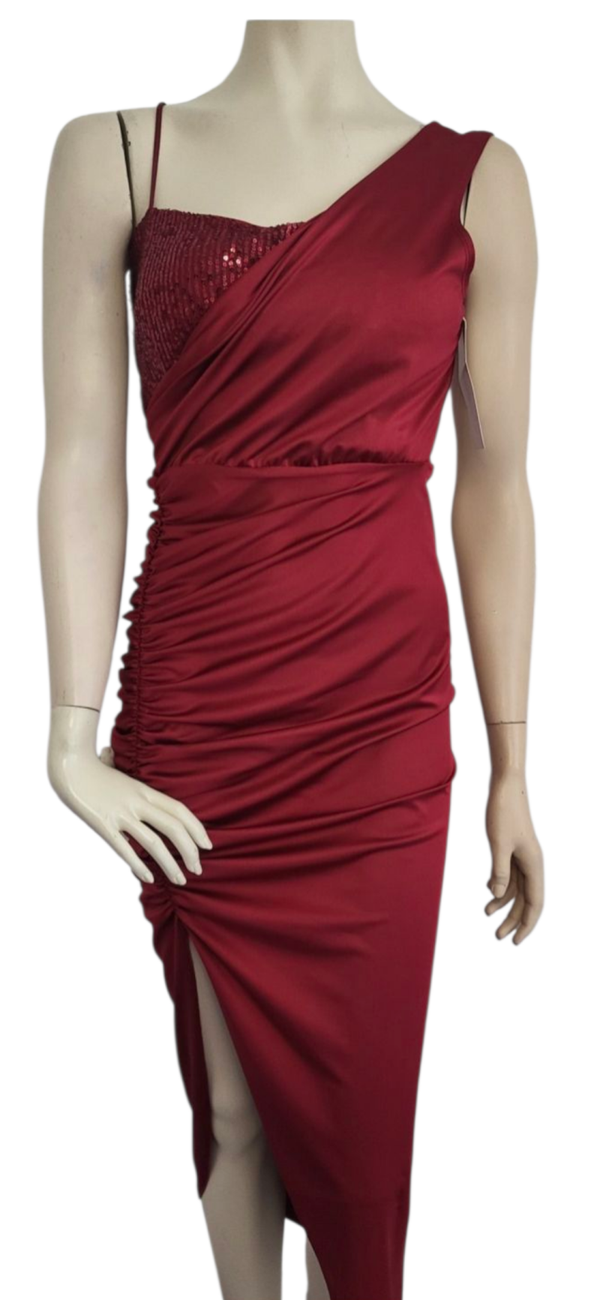 Gala jurk bordeau rood