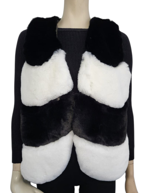 Bodywarmer zwart wit