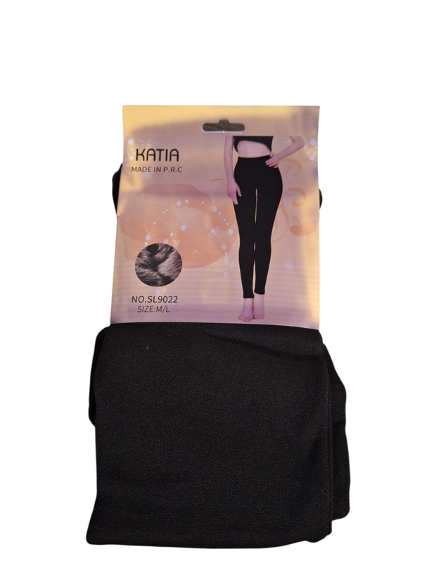 Zwarte gevoerde legging