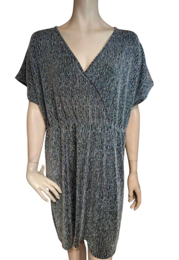 Chique Elegante glitter jurk zilver