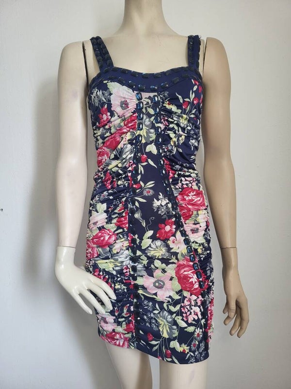 Jurk kristal donkerblauw