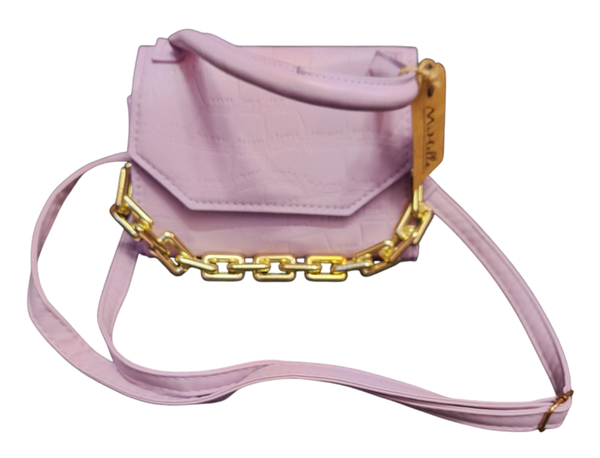 Dames hand/ schoudertas klein model lila