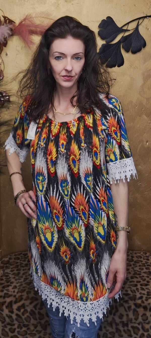 Ibiza Boho T-shirt tuniek n6