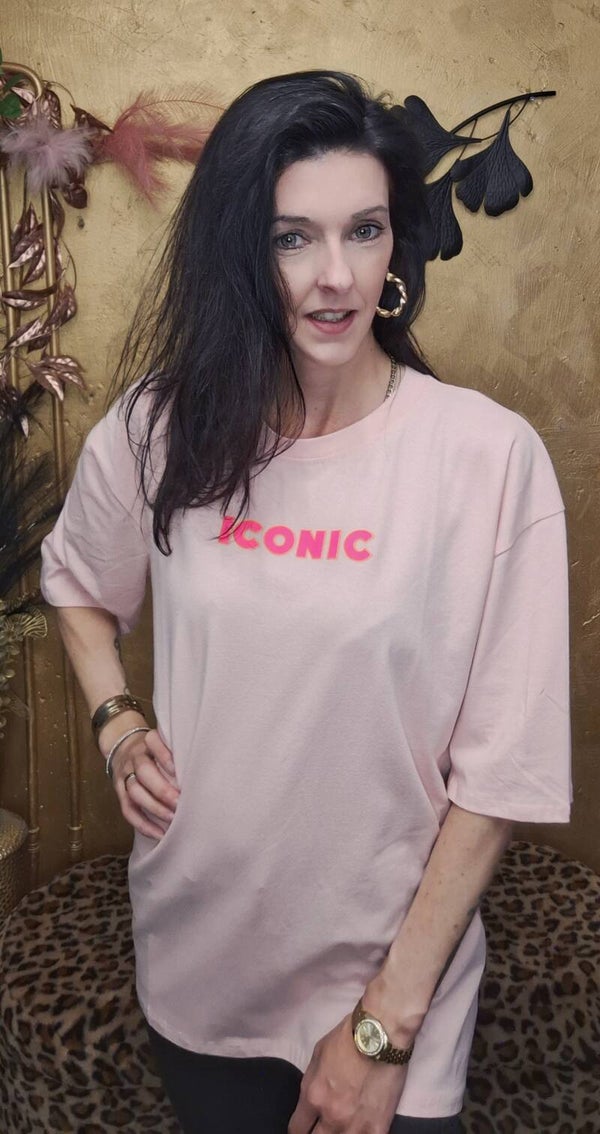 Iconic T-shirt roze