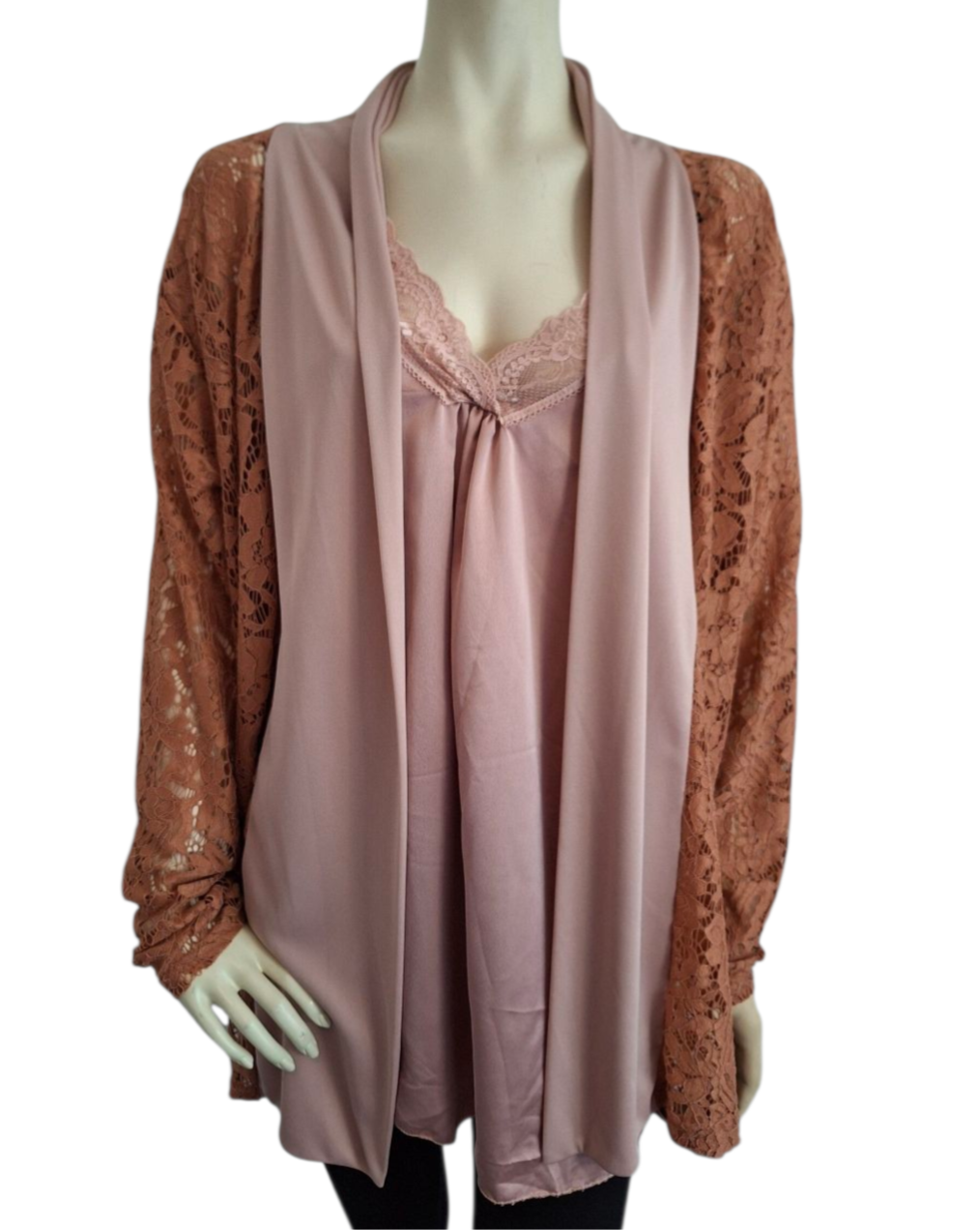 Jasje + topje oud roze