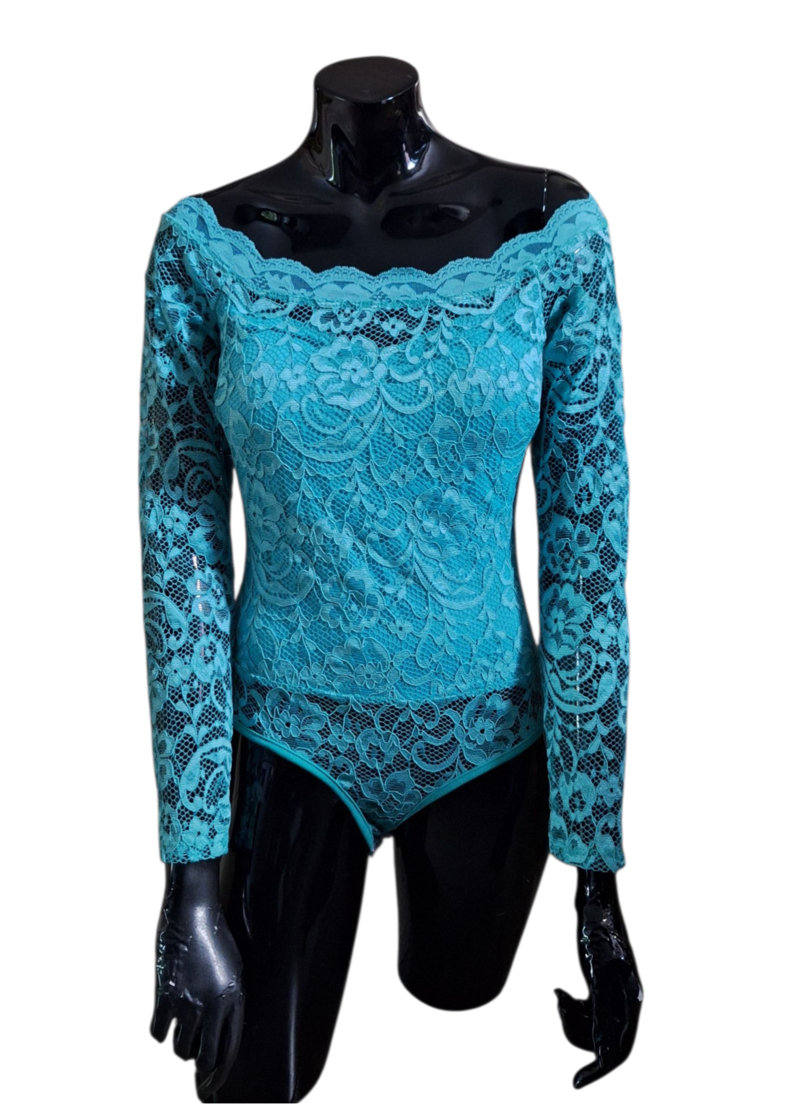 Kanten body mint kleur