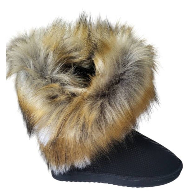 Boots met bont laag model